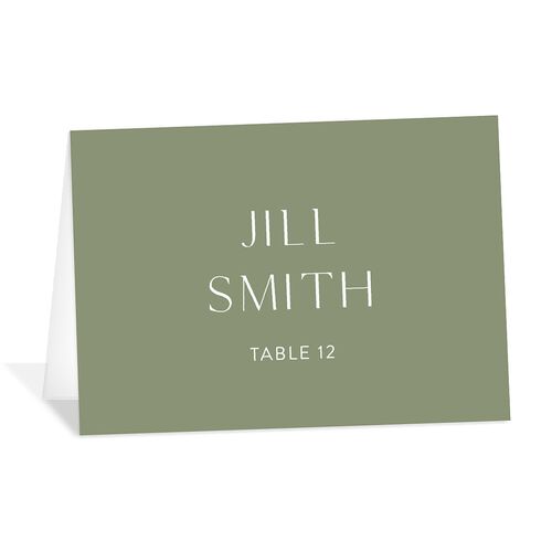 Simply Refined Photo Place Cards Moss Signature