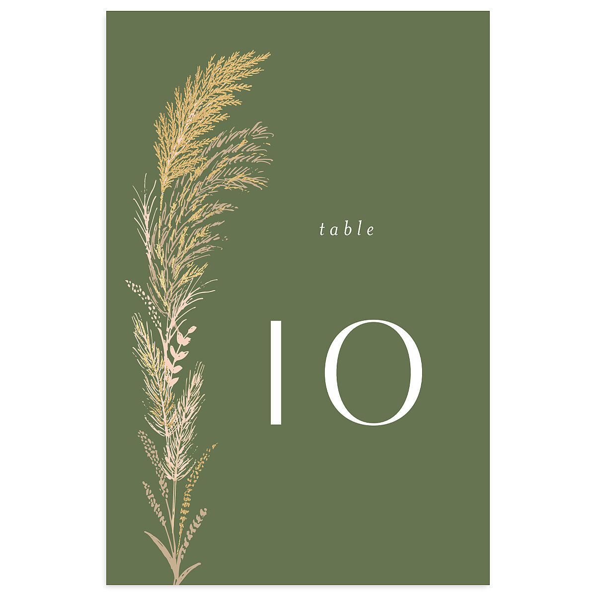 Regal Pampas Table Numbers