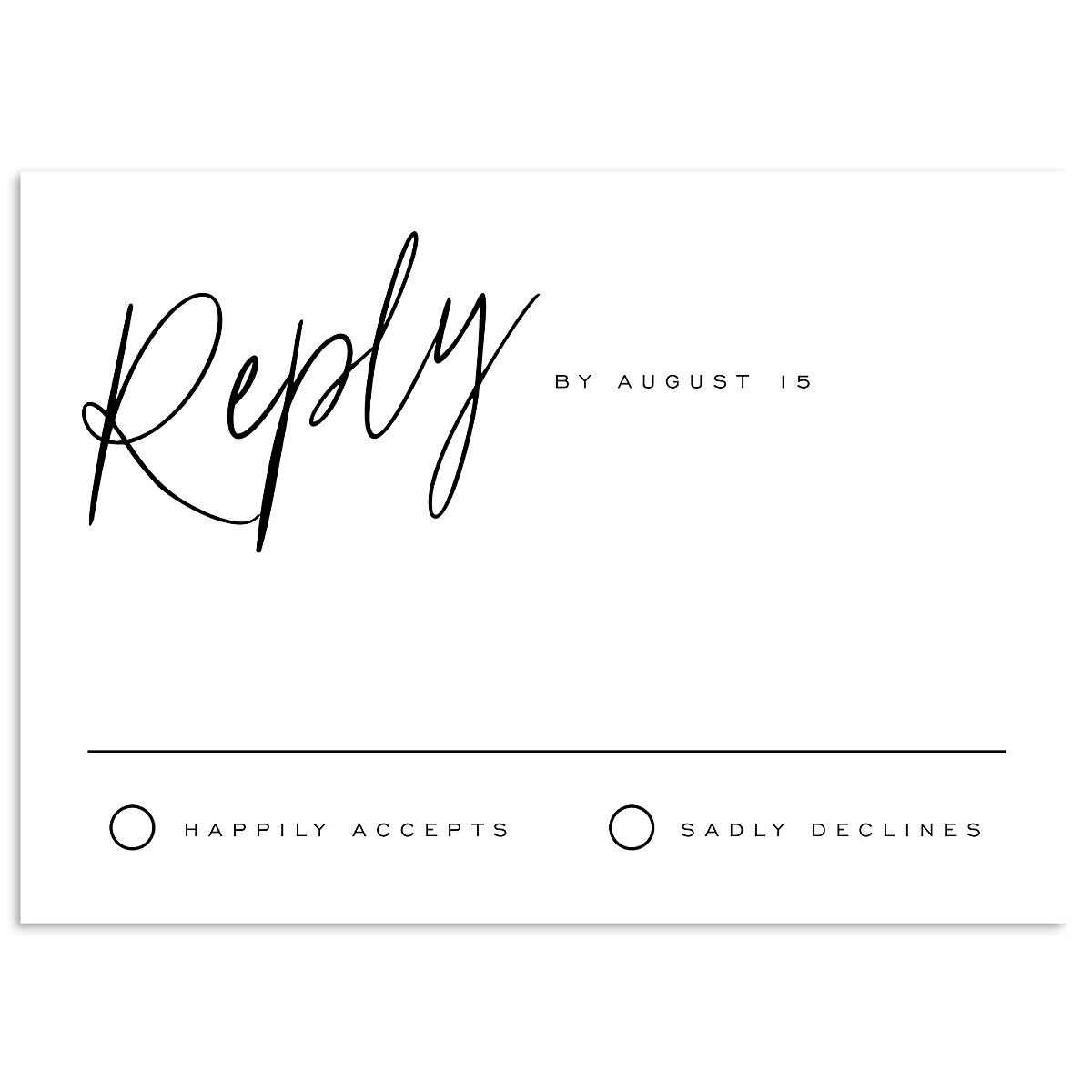 You Are Mine Wedding Response Cards