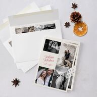 Warm Wishes Gallery Holiday Cards Champagne Signature Blank Standard
