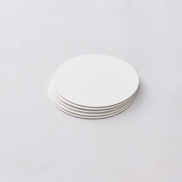 Botanical Citrus Garden Wedding Day Coasters Rose Gold Cardboard Circle