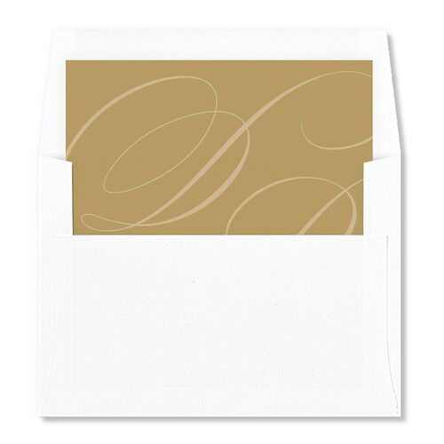 Vintage Flourish Standard Envelope Liners Charcoal Standard