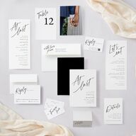 You Are Mine Wedding Invitations Pure White Signature Blank No Standard