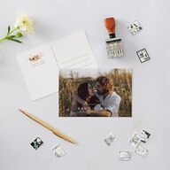 Bohemian Garden Save the Date Postcards Cream