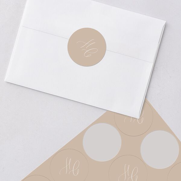 Luxury Floral Archway Wedding Stickers Dijon Circle