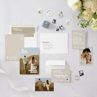 Editorial Label Maker Wedding Invitations Linen Signature Blank No Standard