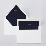 Sword and Roses Fantasy Garden Euro Envelope Liners Dark Navy Luxe