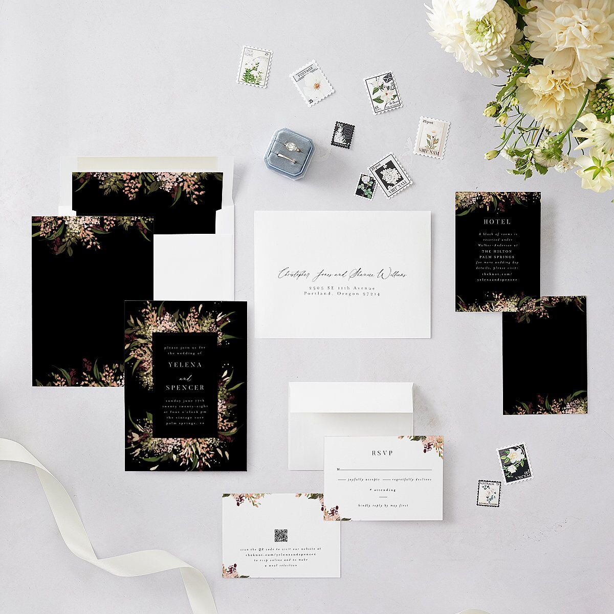 Moody Romance Wedding Invitations — view 5