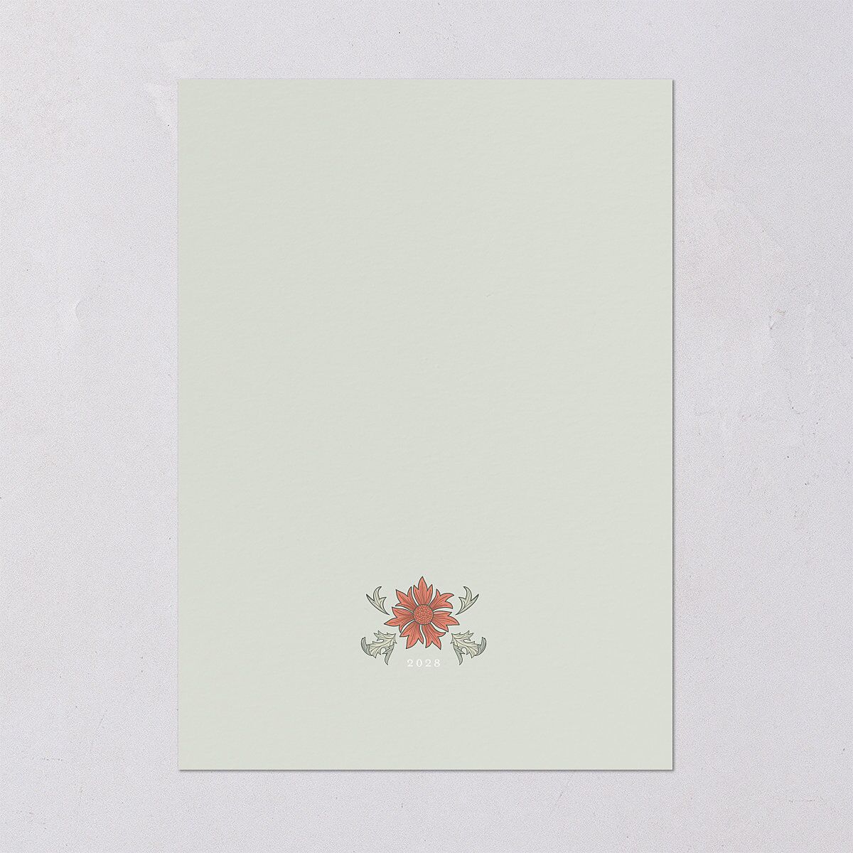 Crafted Garden Bridal Shower Invitations Deep Olive Signature Blank Standard