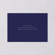 Classic Photo Wedding Response Cards Navy Signature Standard