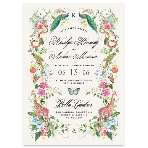 Wild About You Wedding Invitations Candy Pink Signature Blank No Standard