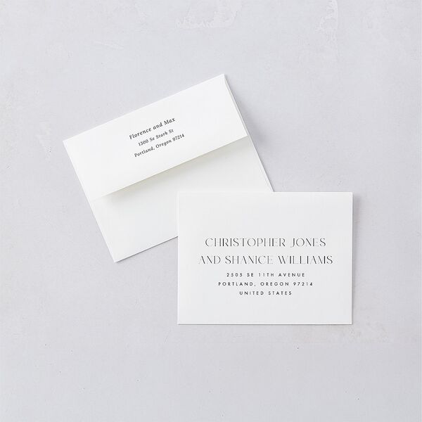 Modern Initials Thank You Cards Midnight