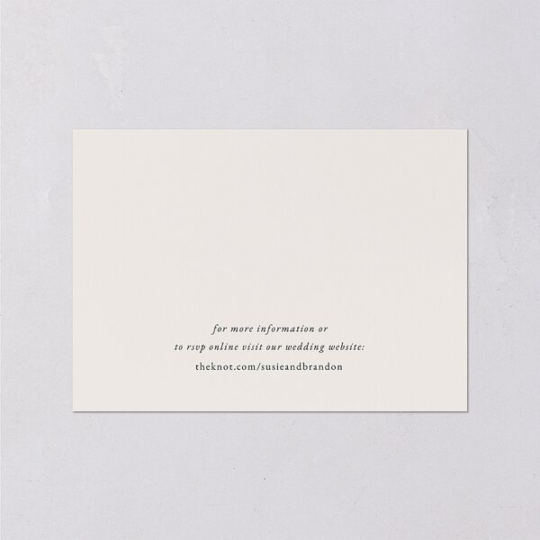 Wild Poppies Wedding Response Cards Pure White Signature Standard
