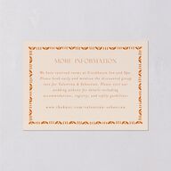 Hacienda Elegante Wedding Enclosure Cards Gold Cinnamon Signature Standard