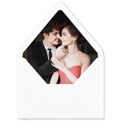 Modern Writing Euro Envelope Liners Jewel Red Luxe