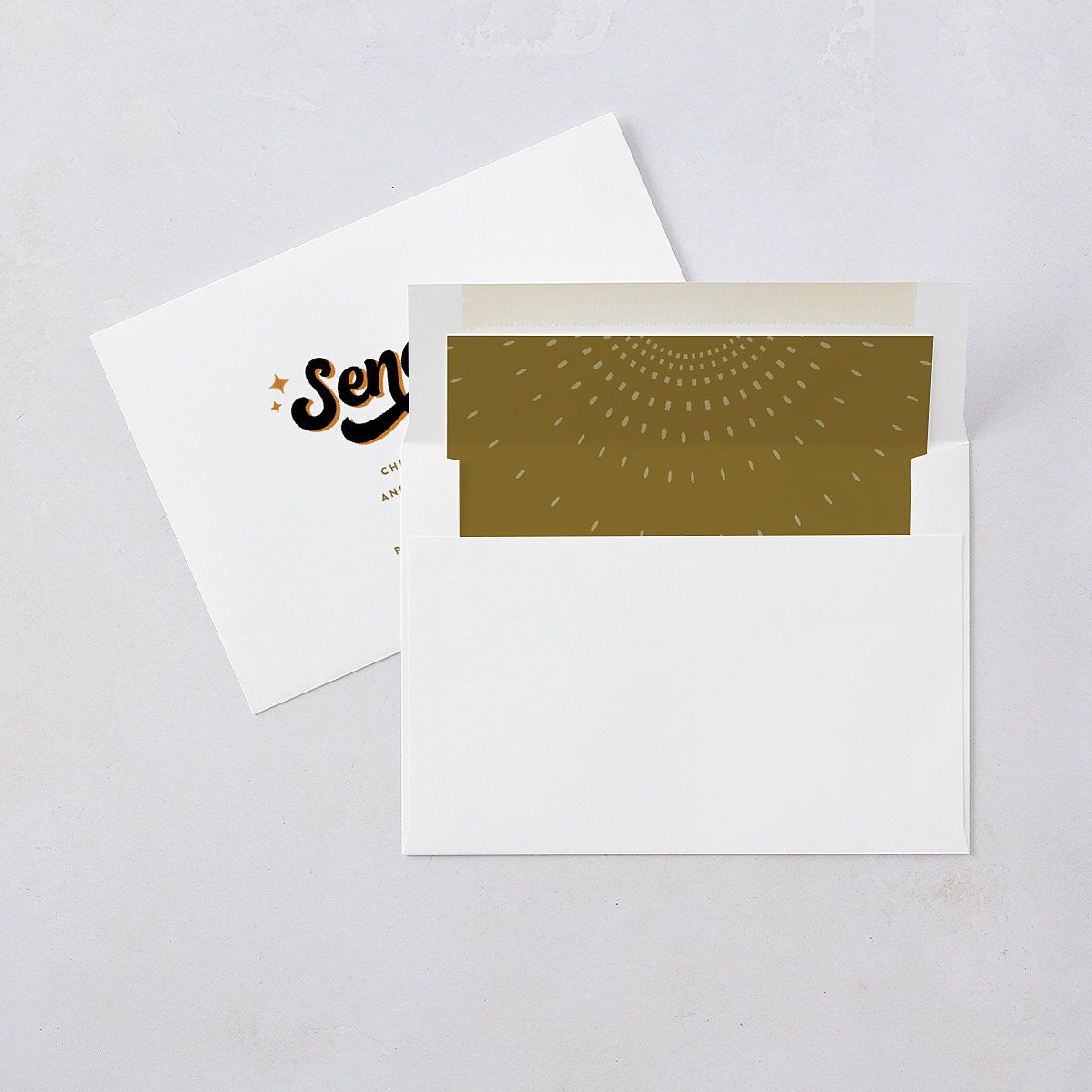 Disco Love Wedding Invitations Umber Signature Blank No Standard