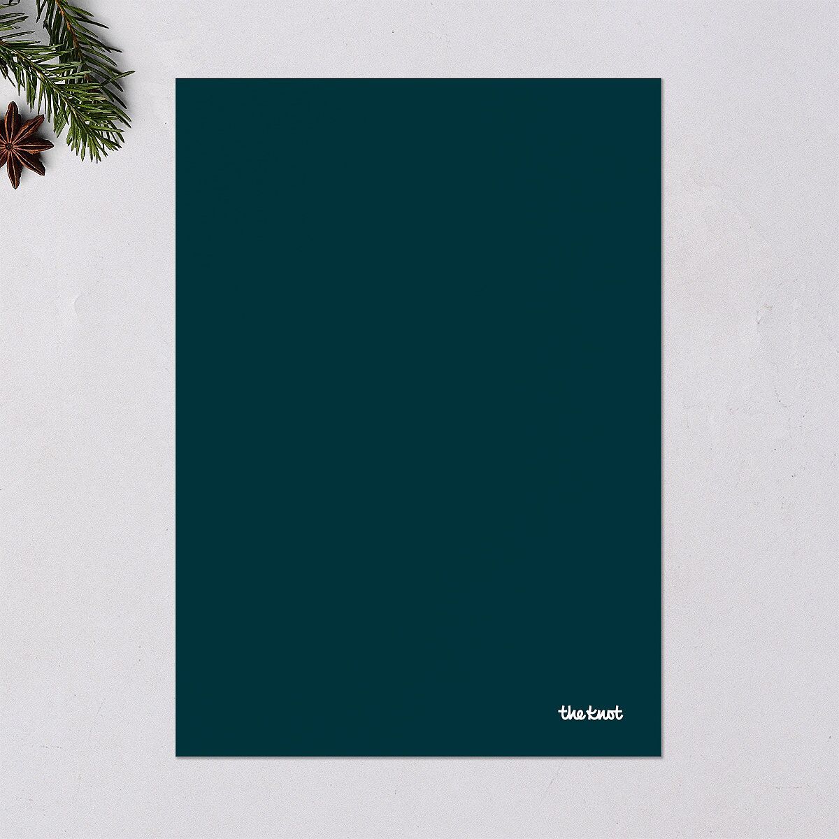 Shimmering New Year Holiday Cards Gold Ink Blue Signature Blank Standard Portrait
