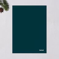 Shimmering New Year Holiday Cards Gold Ink Blue Signature Blank Standard Portrait