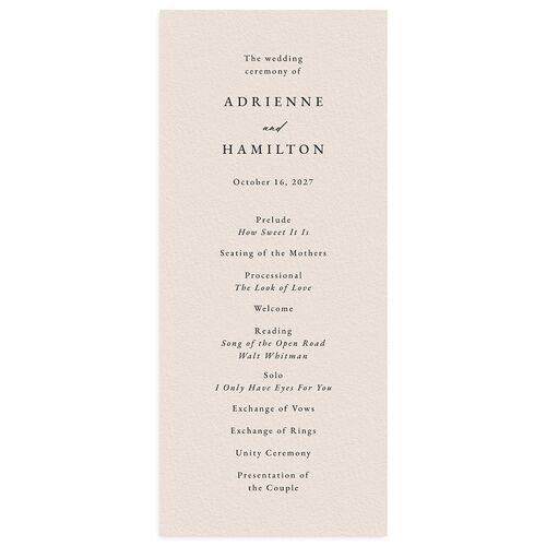 Beach Monogram Wedding Programs Baby Blue Signature