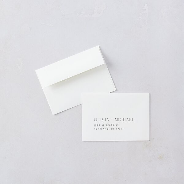 Bar Accent Wedding Response Cards Gold Pure White Signature Standard