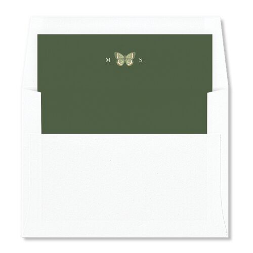 Whimsical Wildflower Garden Envelope Liners Charcoal Standard