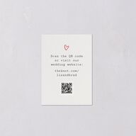 DIY Crafty Photo QR Code RSVP Cards Ruby Signature Standard