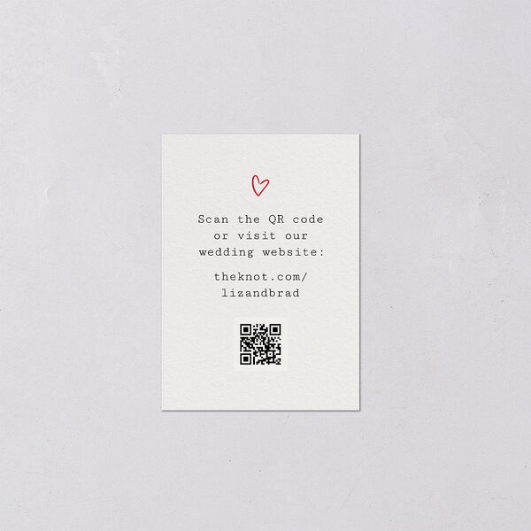 DIY Crafty Photo QR Code RSVP Cards Ruby Signature Standard