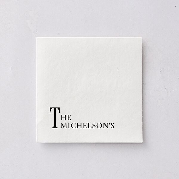 Magazine Cover Cocktail Napkins Licorice Napkin Uncoined