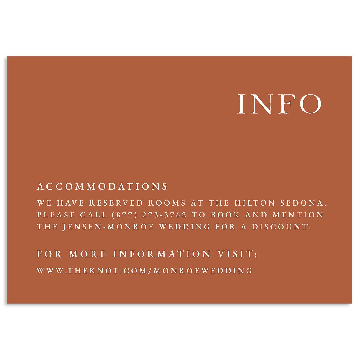 Bohemian Arch Foil Wedding Enclosure Cards