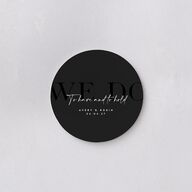 Modern Vow Coasters Charcoal Cardboard Circle