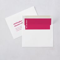 Vibrant Bold Save The Date Cards Hot Pink Signature smooth Blank No
