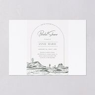Western Cactus Bridal Shower Invitations Eucalyptus Signature Blank
