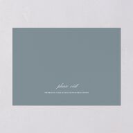 Elegant Photograph Save The Date Cards Dusty Blue Signature smooth Blank No