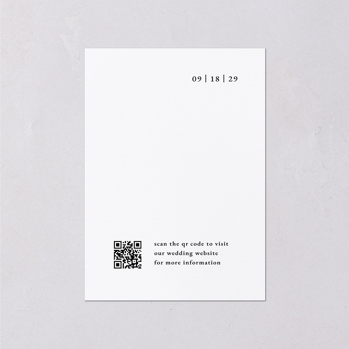 Minimalist Photo Frame Foil Wedding Enclosure Cards Gold Pure White Signature Standard