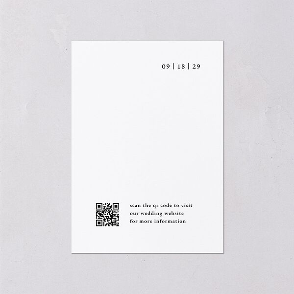 Minimalist Photo Frame Foil Wedding Enclosure Cards Gold Pure White Signature Standard