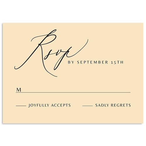 Elegant Lights Wedding Response Cards Midnight Signature Standard
