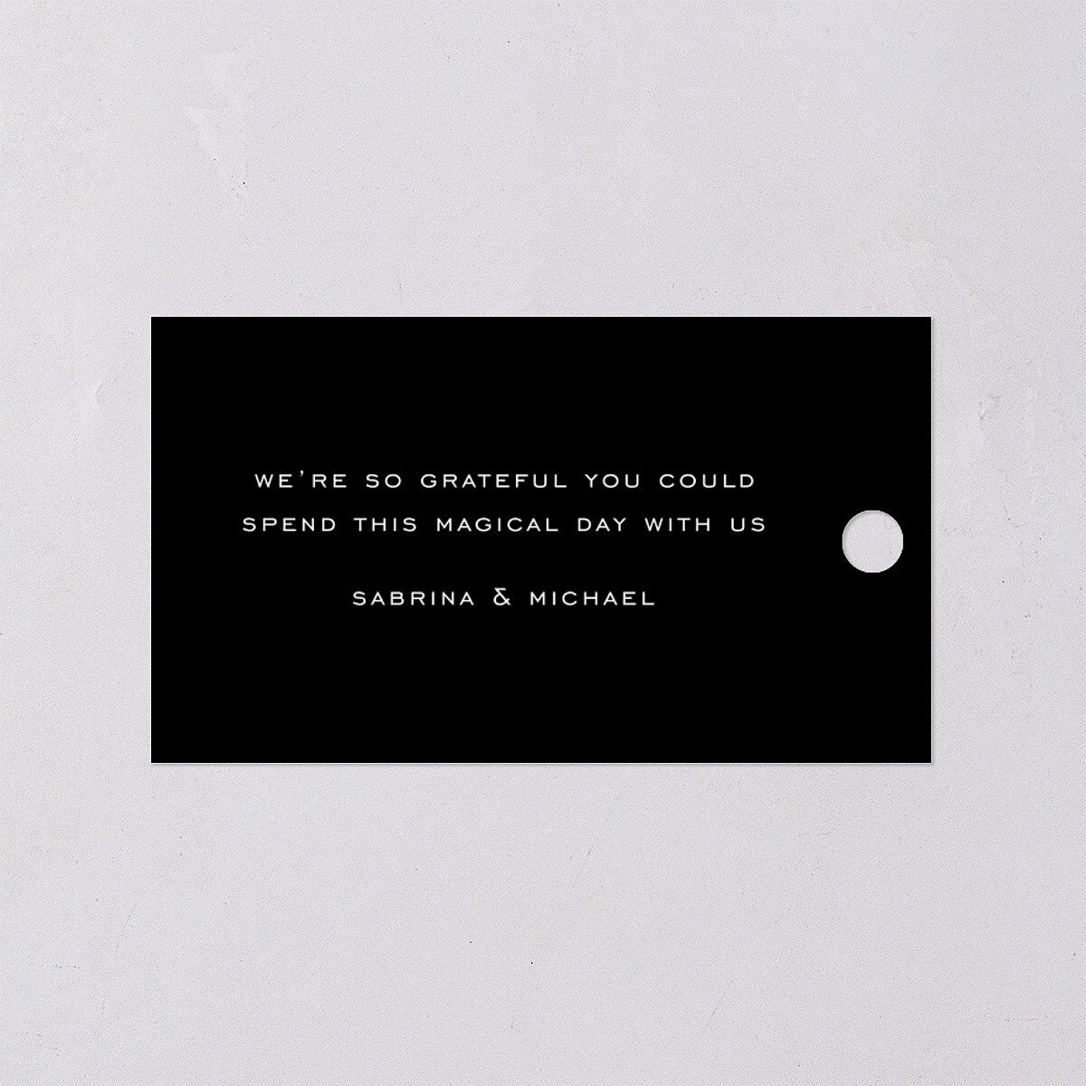 Confetti Glam Favor Gift Tags Gold Licorice Signature