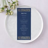 Jewish Chuppah Menus Gold Maritime Signature