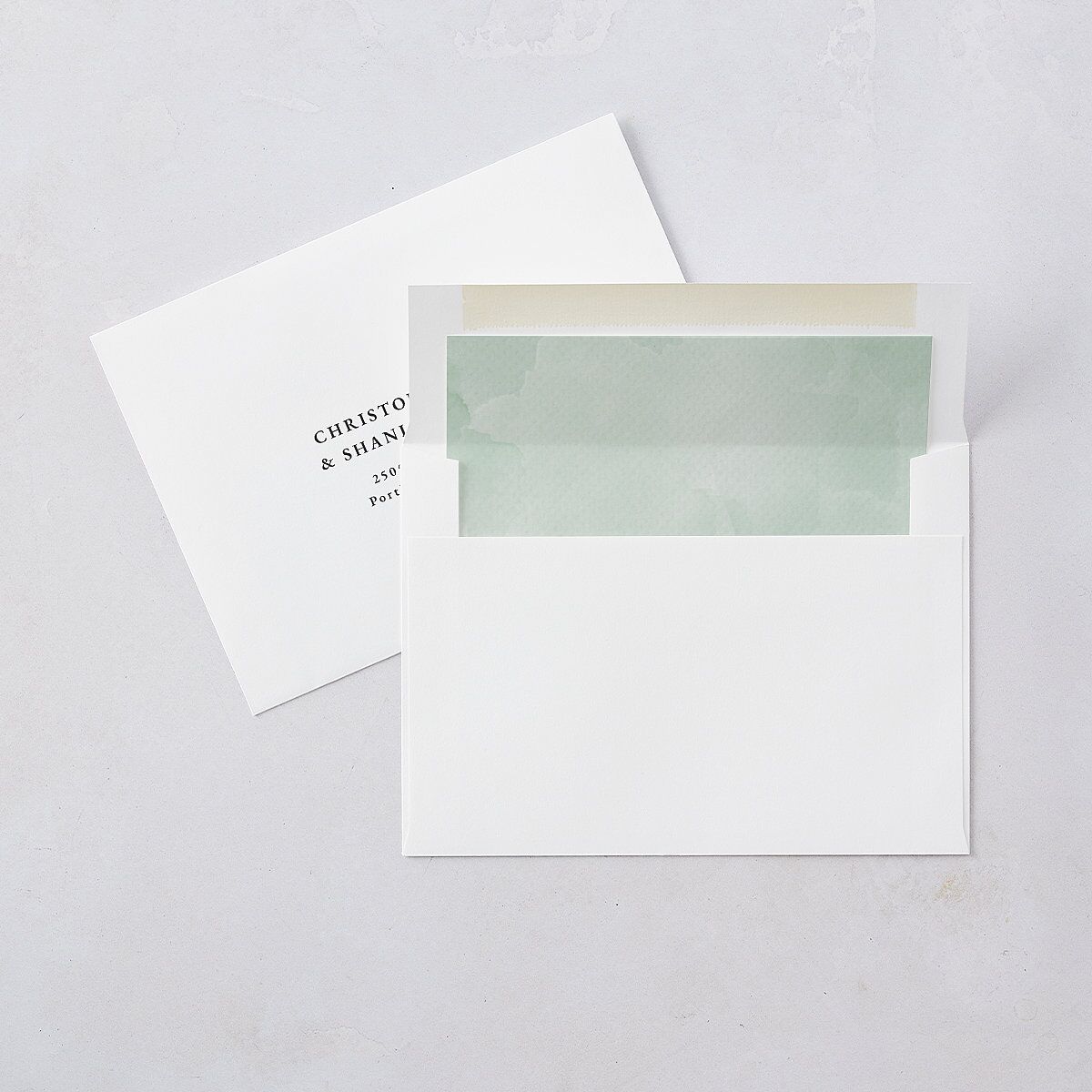 Shining Greenery Envelope Liners — view 1