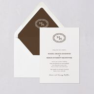 Elegant Western Monogram Euro Envelope Liners Walnut Luxe