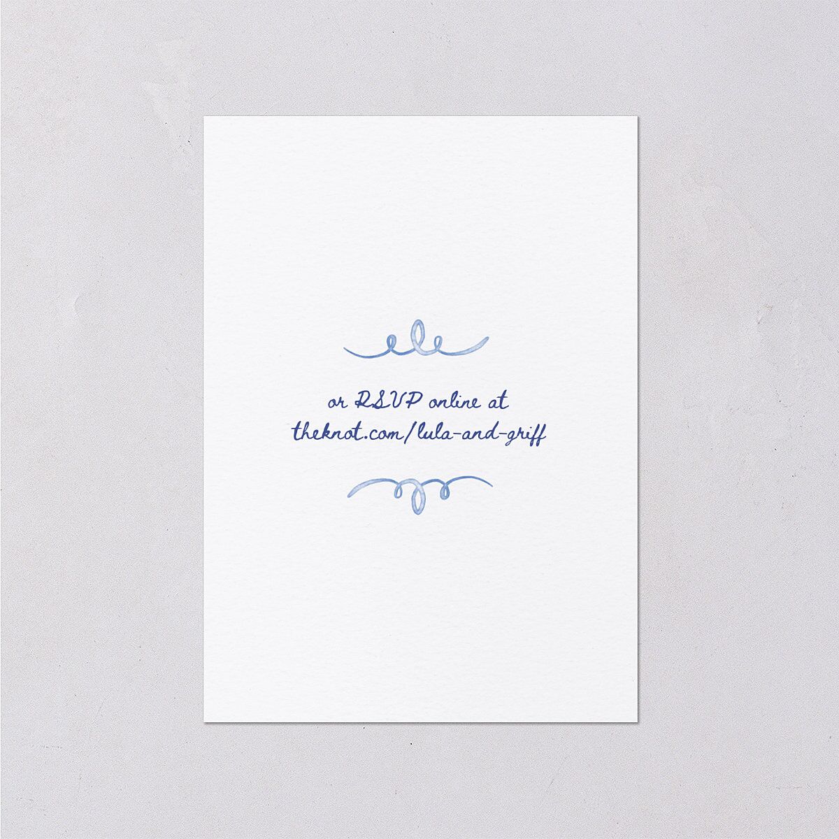 Countryside Crest Wedding Response Cards Royal Blue Signature Standard