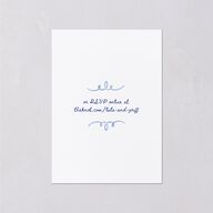Countryside Crest Wedding Response Cards Royal Blue Signature Standard