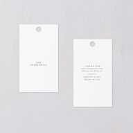 Romantic Calligraphy Foil Favor Gift Tags Gold  Signature