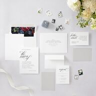 The Union Of Wedding Invitations Pure White Signature Blank No Standard