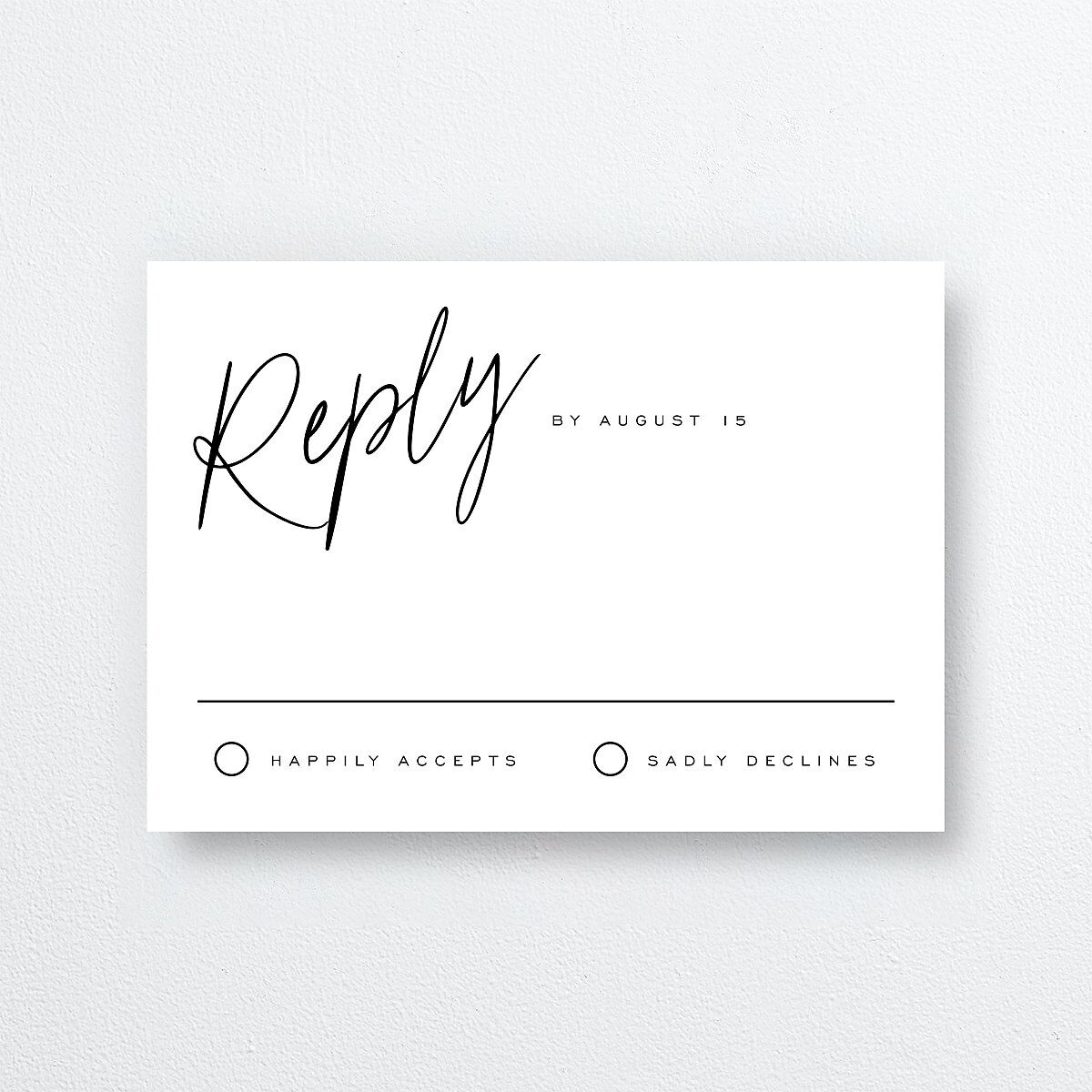 You Are Mine Wedding Response Cards — view 1