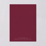 Beloved Floral Save The Date Cards Dark Berry Signature smooth Blank No Standard
