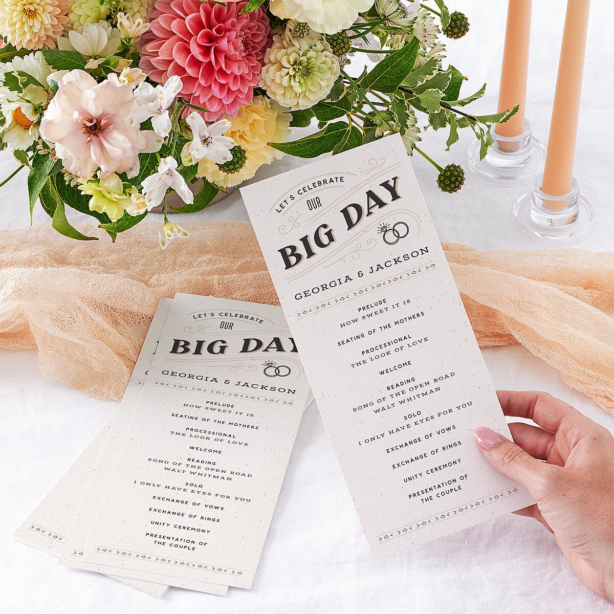 Western I Do BBQ Wedding Programs — view 3