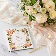 Botanical Citrus Garden Guest Books Rose Gold