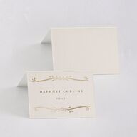 Once Upon a Time Place Cards Gold Linen Signature