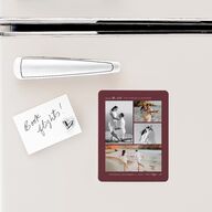 Romantic Gallery Save The Date Magnets Merlot Magnet Paper